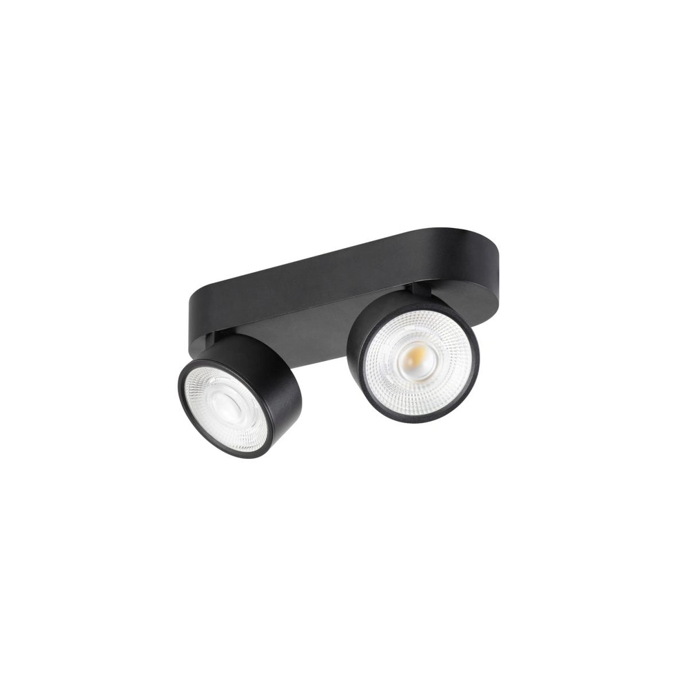 Aufputz-Spot Kalu 2.0 doppelt schwarz 3000K SLV 4024163317573