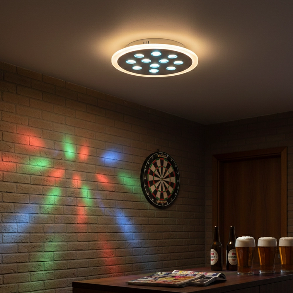 Deckenleuchte Astro Ø 30cm mit RGB-Funktion