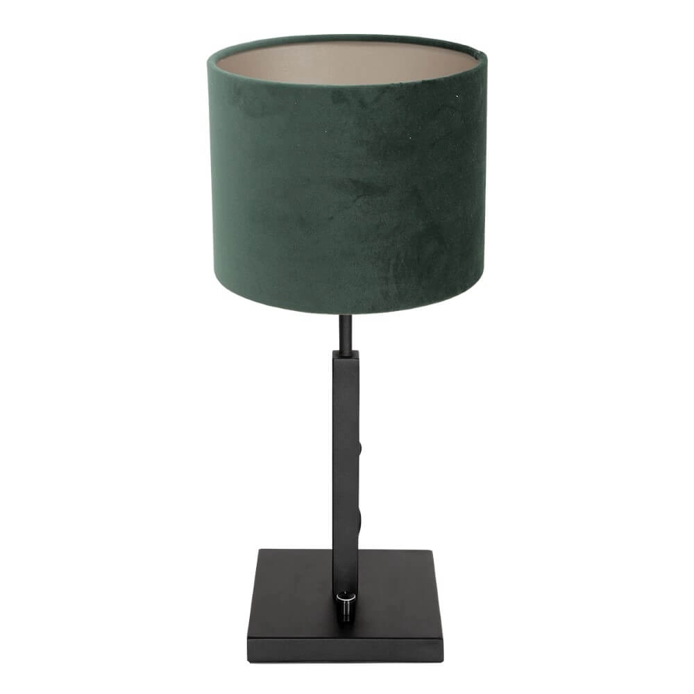 Schwarz mit grüner Tischlampe Stanger