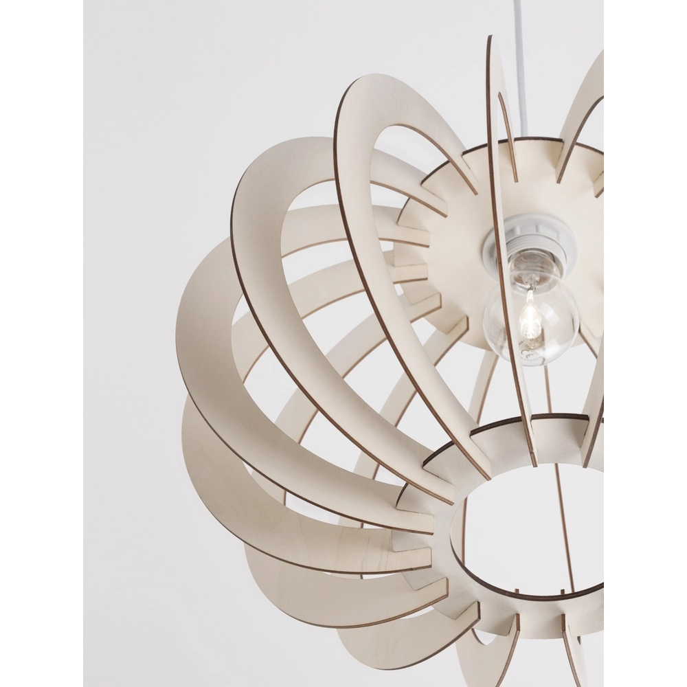 Pendelleuchte aus Holz Ottoline leicht Ø 40cm Lyora 5212017436191