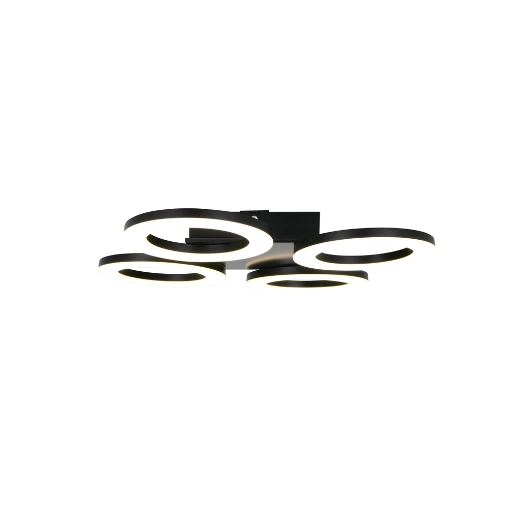 Design-Deckenlampe Cemi Schwarze Runde Trio 4017807704372
