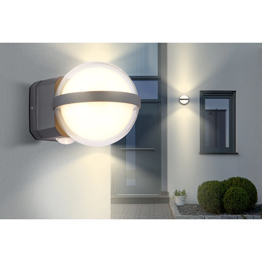 Entwurfswandlampe Illi Anthrazit Globo 9007371445936