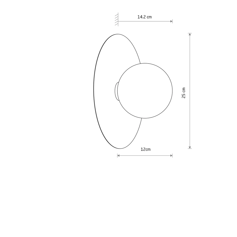 Wandlampe Saturn Salbeigrün Lyora 5903139124386