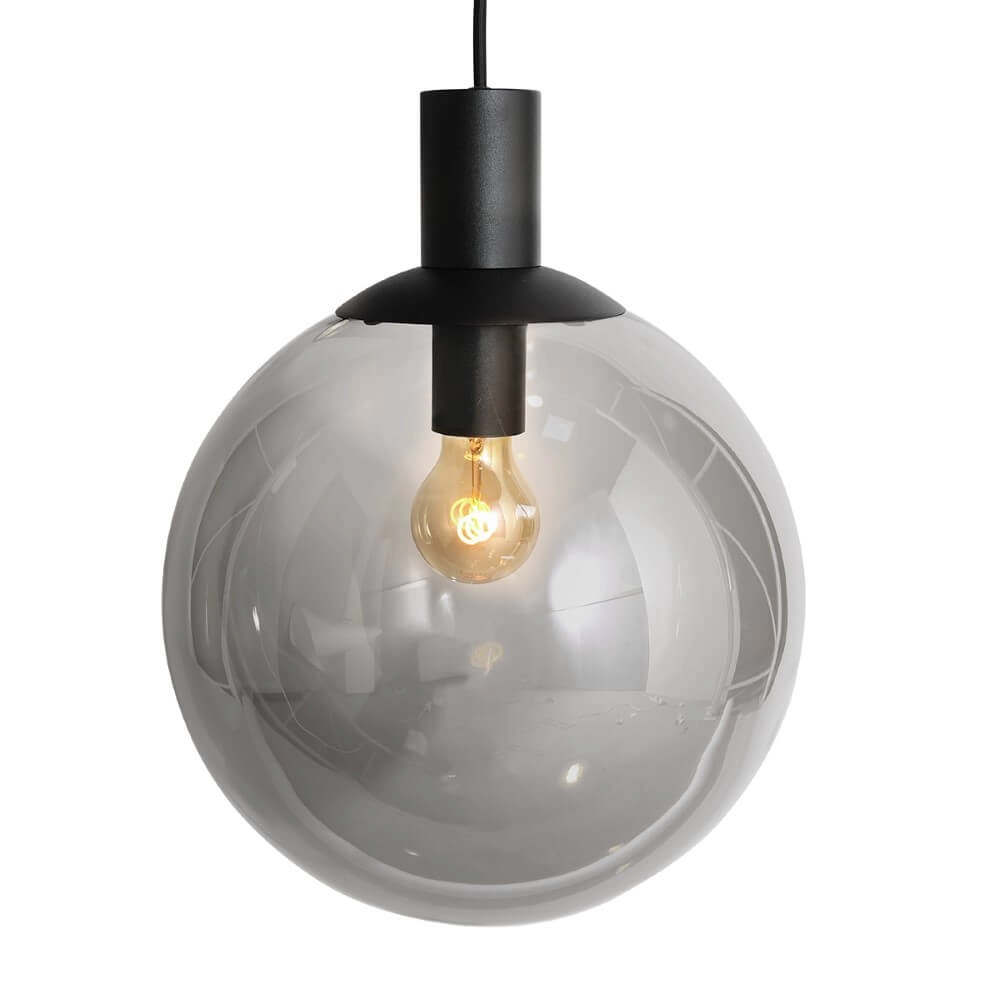Vide-Hängelampe Bollique schwarz mit Rauchglas Steinhauer 8712746172997