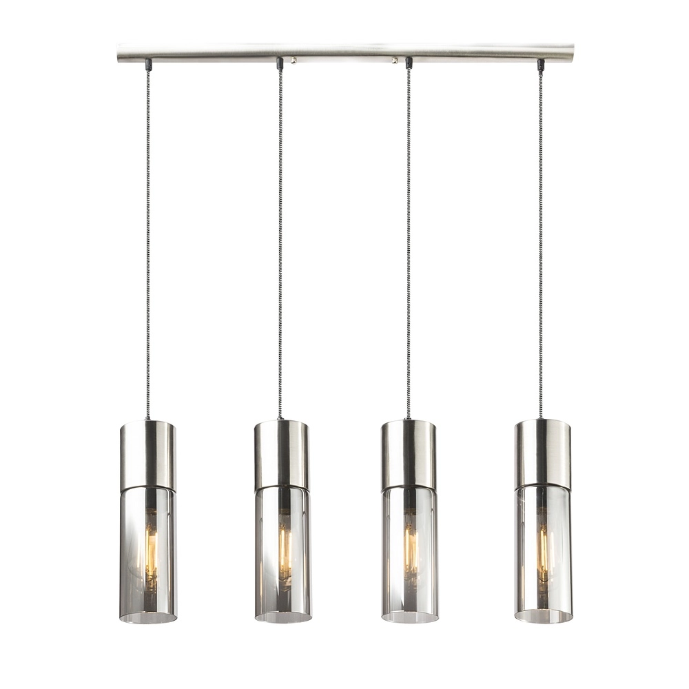 4-Licht Pendellampe Annika Nickel-Design Globo 9007371382200