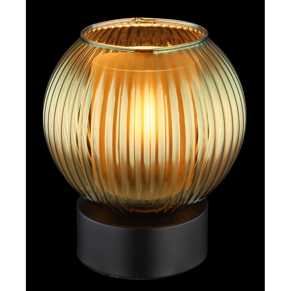 Tischlampe Zumba grünes Glas Ø 15cm Globo 9007371459001