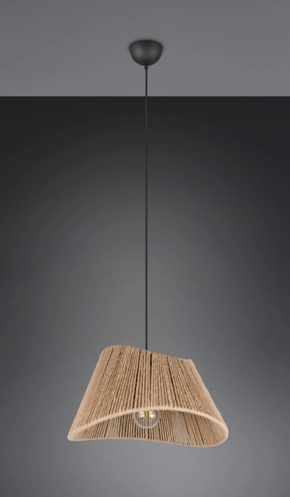 Japandi Pendelleuchte Valerie Rattan Ø 52cm Trio 4017807637380