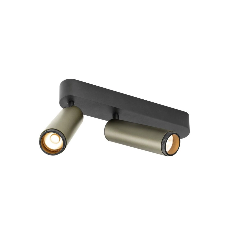 Aufputz-Spot Grip! M 2-flammige Bronze 2700K SLV 4024163304566