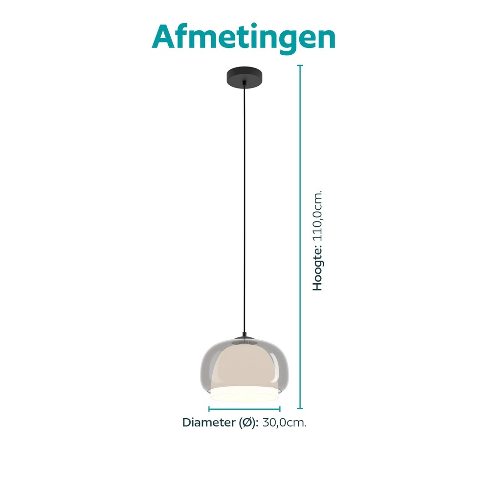 Design-Pendellampe Belomontejo schwarz Ø 30cm