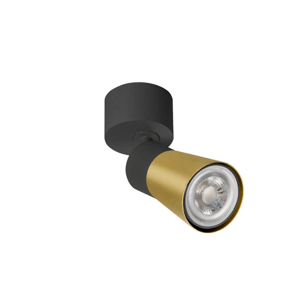 Aufputz-Spot Puri 2.0 Cone schwarz-gold Single SLV 4024163294379
