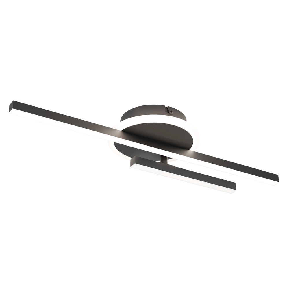Moderne Deckenlampe Nogaredo Schwarz 50 x 15 cm Eglo 9008606391547