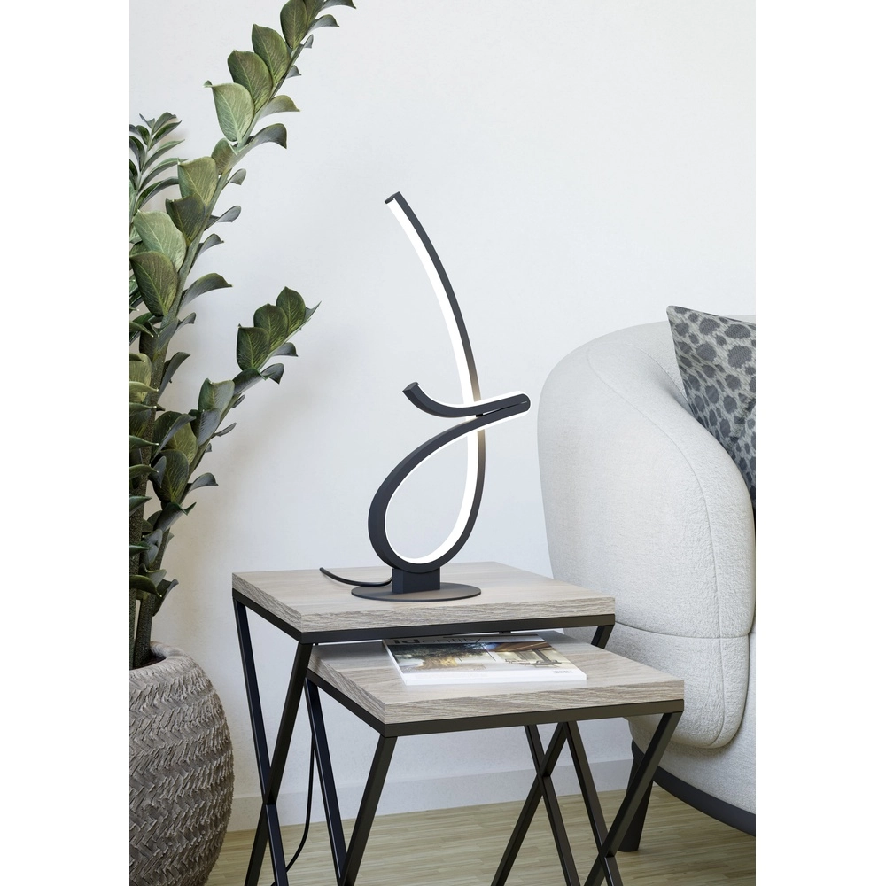 Designer-LED-Tischlampe Cardoncito Schwarz Eglo 9008606368143