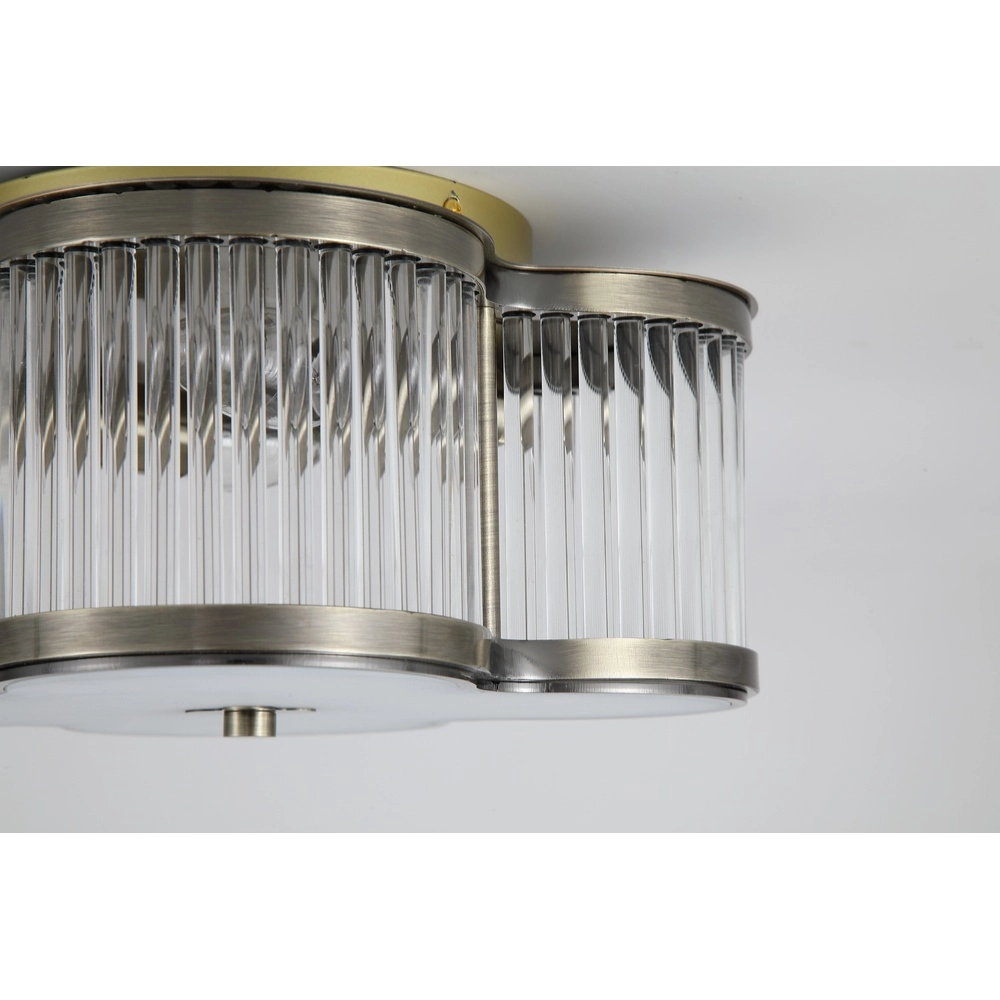 Deckenlampe Lotus antikes Messing Ø 32cm Searchlight 5053423302133