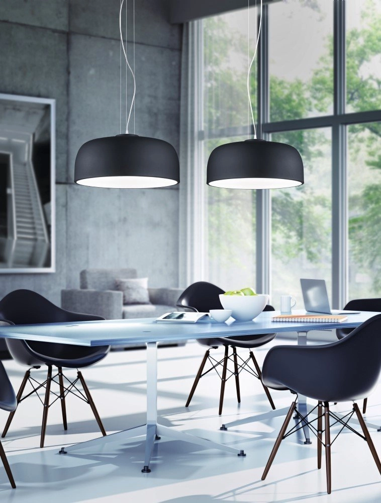Pendelleuchte Baron 52 cm schwarz Trio 4017807387698