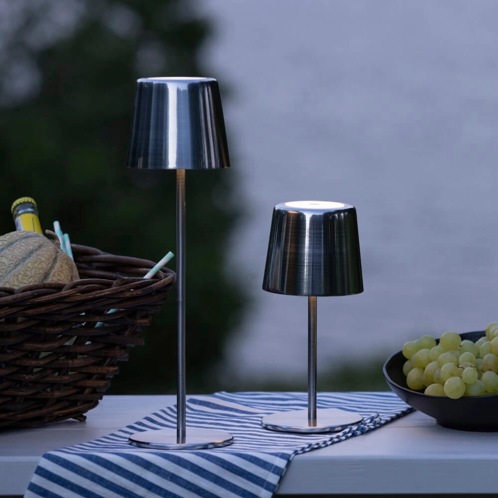 Wiederaufladbare Tischlampe Xaana Nickel Brilliant 4004353441462