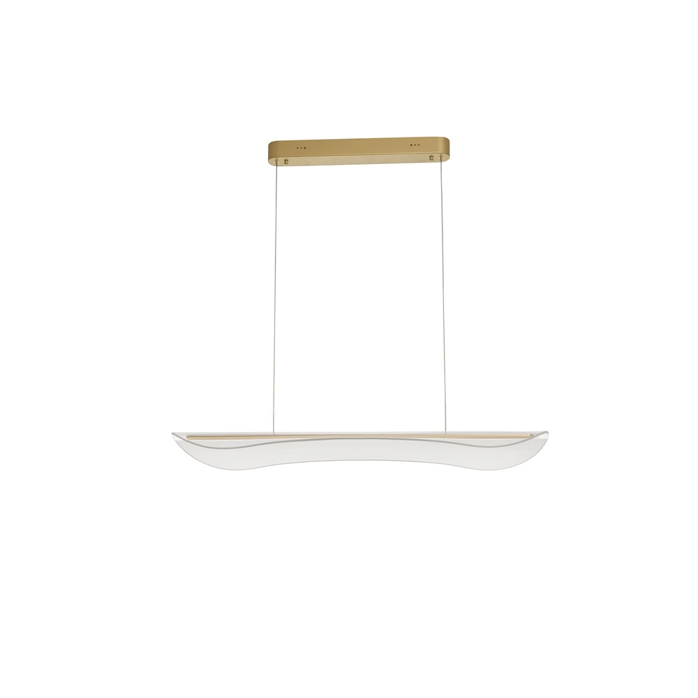 Pendelleuchte Agos gold mit Kunststoff schmal Lyora 5212017439345