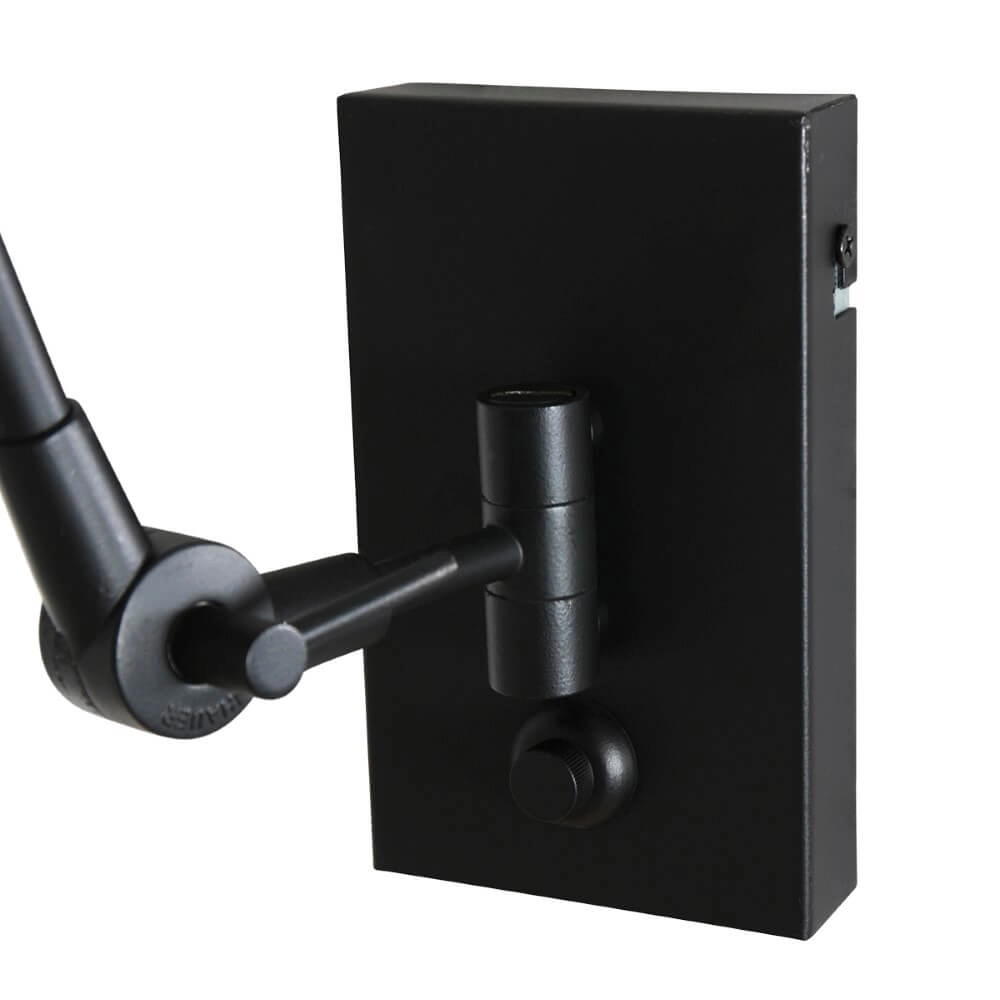 Schwarze Wandleselampe Prestige Chic mit blauem Samt Steinhauer 8712746147285