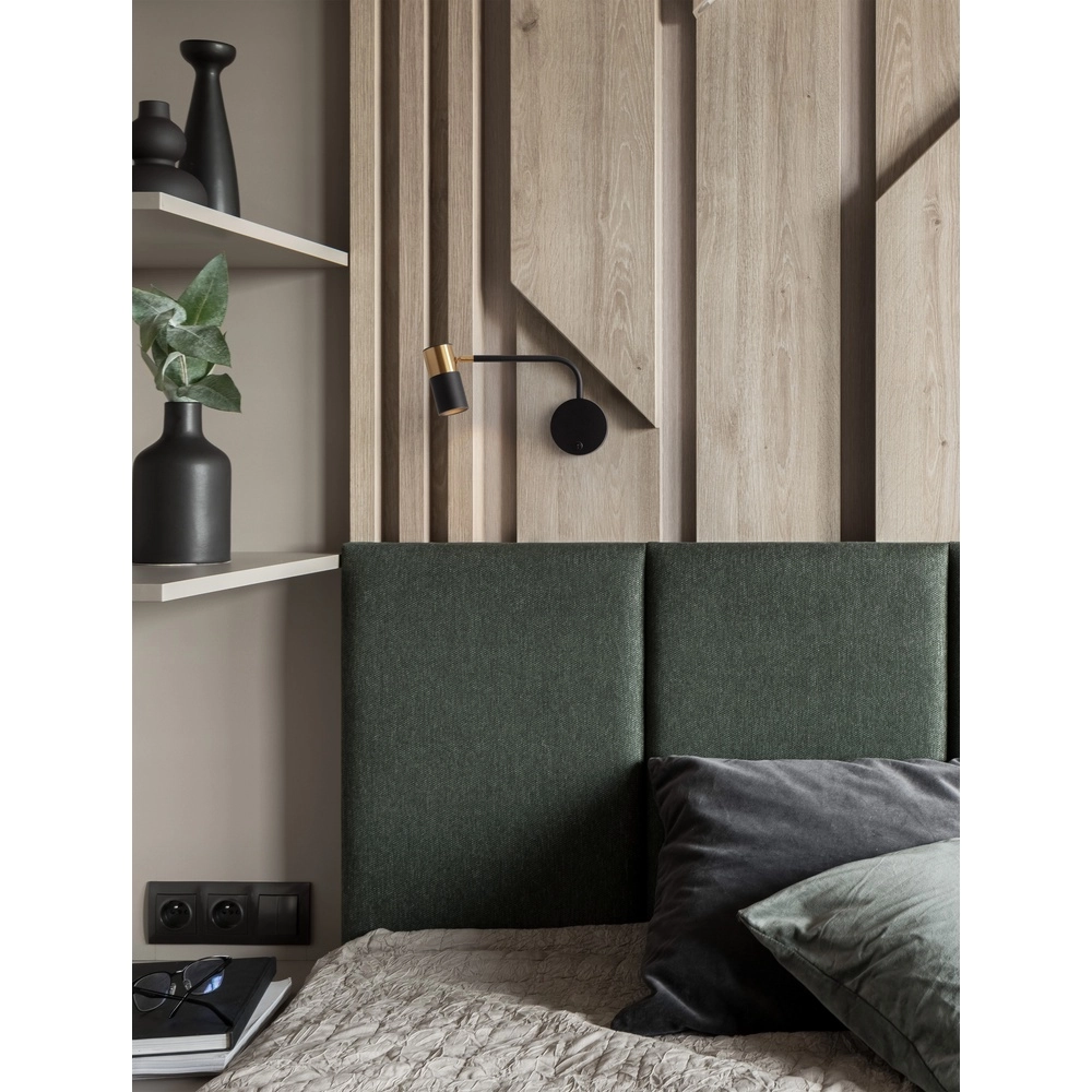 Wandleuchte Pongo schwarz mit gold Lyora 5212017441744