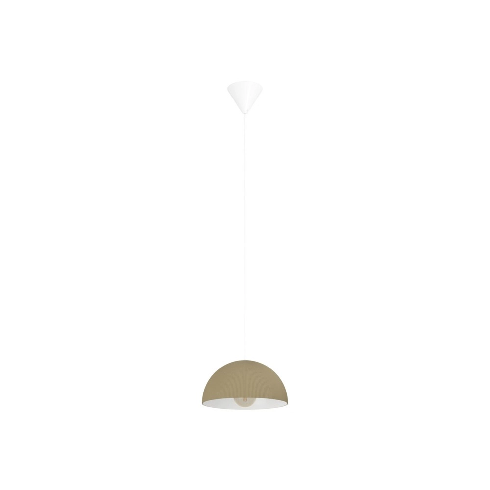 Design-Pendellampe Gaetano 2 Sandbraun mit weißem Ø 30 cm Eglo 9008606391615