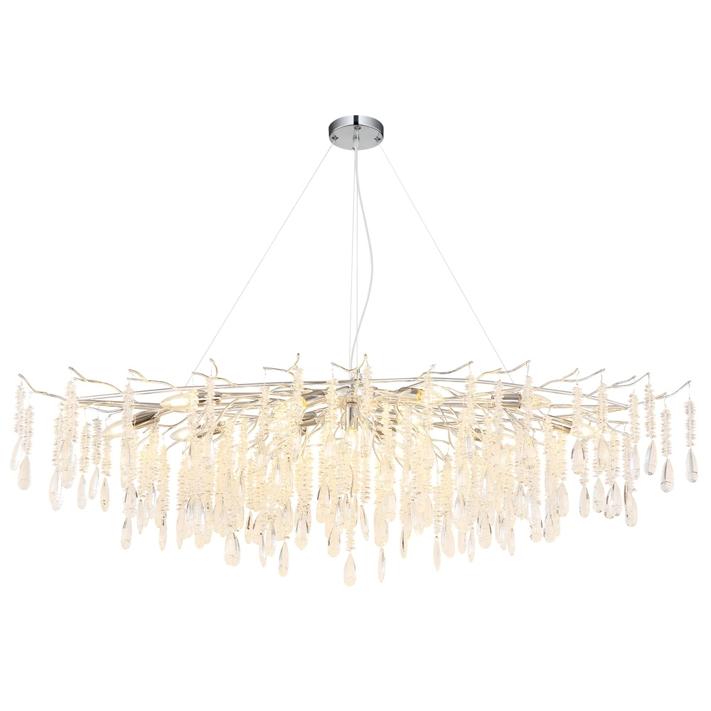 Pendellampe Kinga Silbergrau 150 cm Globo 9007371575992