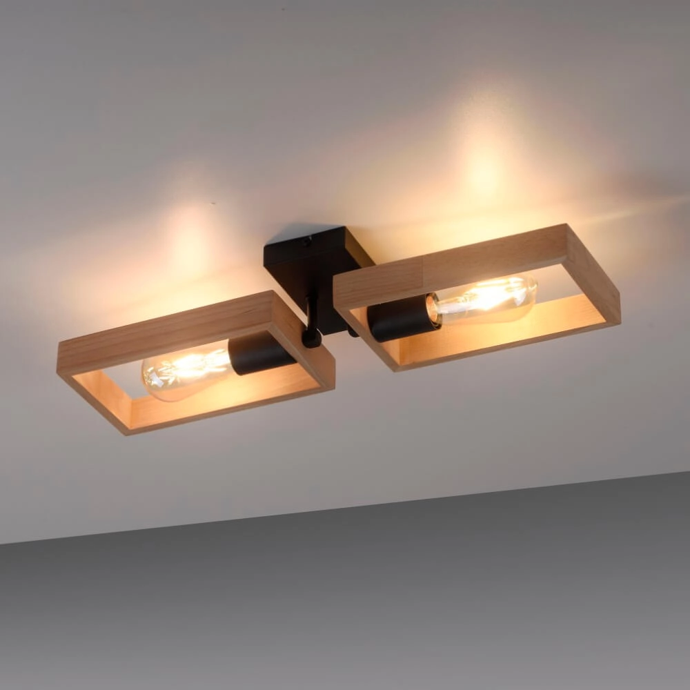 Ländliche Deckenleuchte Franky 2-flammig Just Light 4043689983116