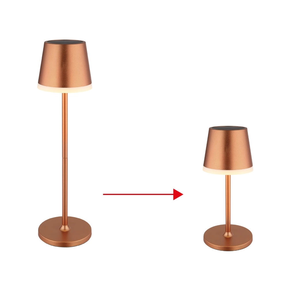 Solartischlampe Vannieso Champagner Globo 9007371487356