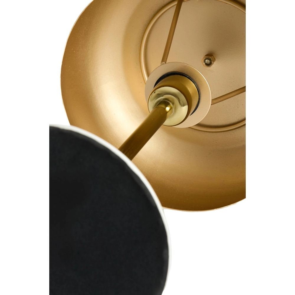 Tischlampe Surin Ø 22cm – glänzende Koralle mit Gold Light & Living 8717807743420