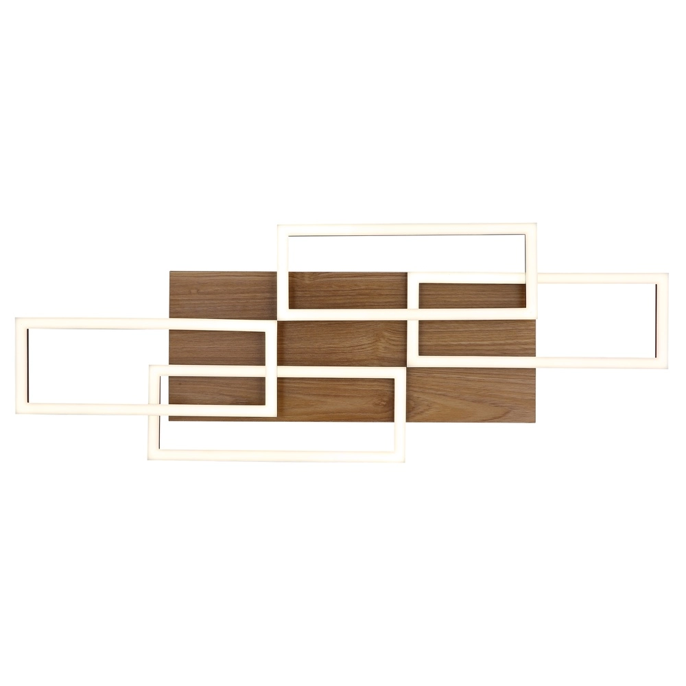 Design-Deckenlampe Jeffry Schwarz mit Holz Globo 9007371533824