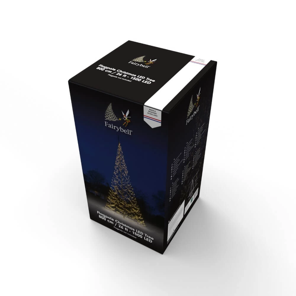 8 meter - 1500 Led - Warm White - No Pole Fairybell 8718781474300