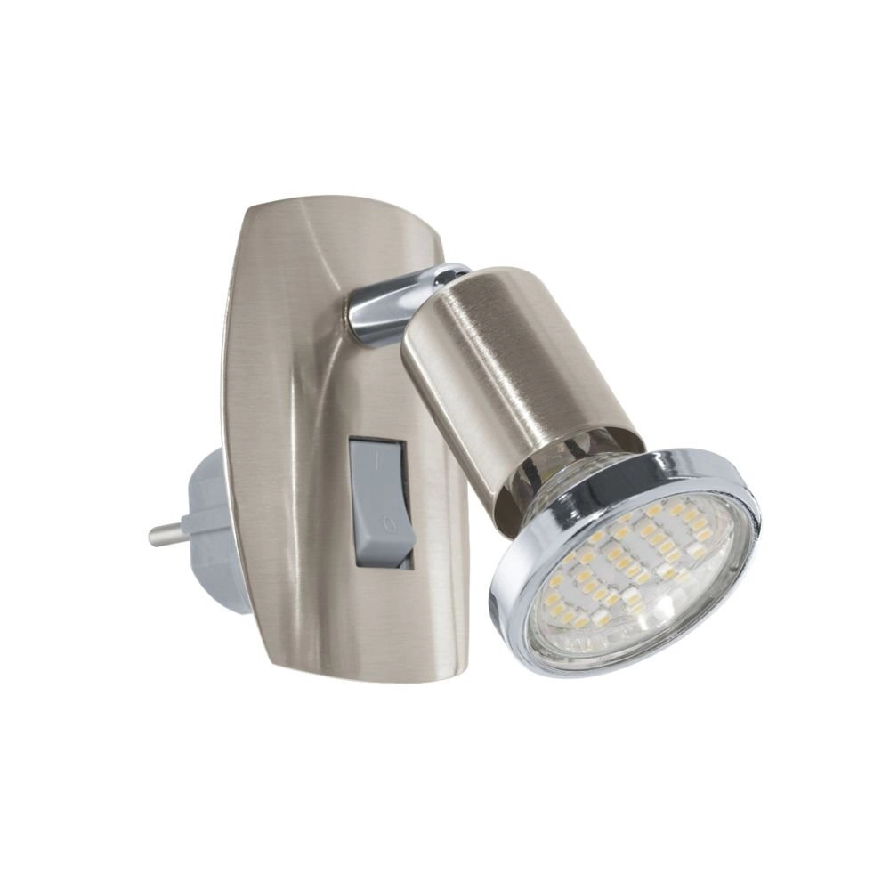 LED-Wandleuchte Mini 4 Mit Switch Nickel Matte