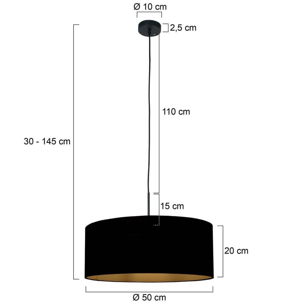 Pendelleuchte Sparkled Light schwarz Steinhauer 8712746175493