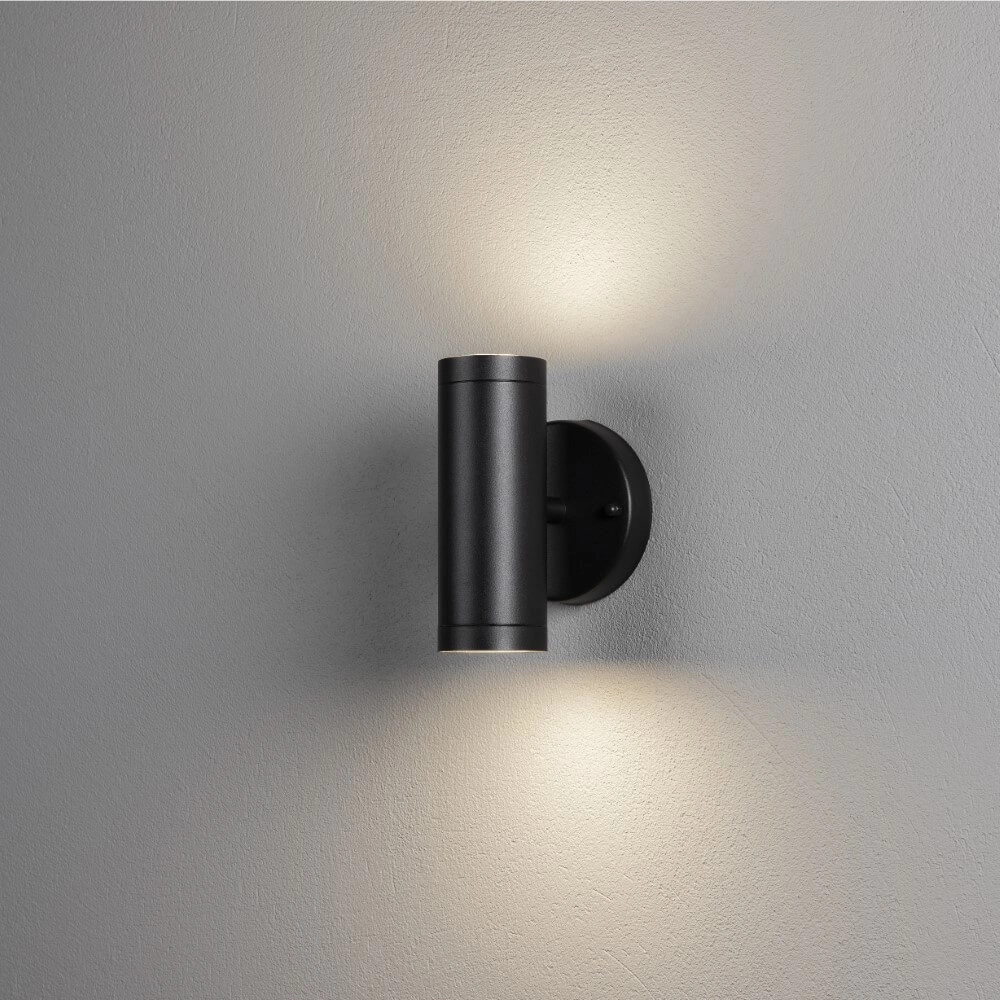 Wandstrahler Modena schwarz 2-flammig KonstSmide 7318307535754