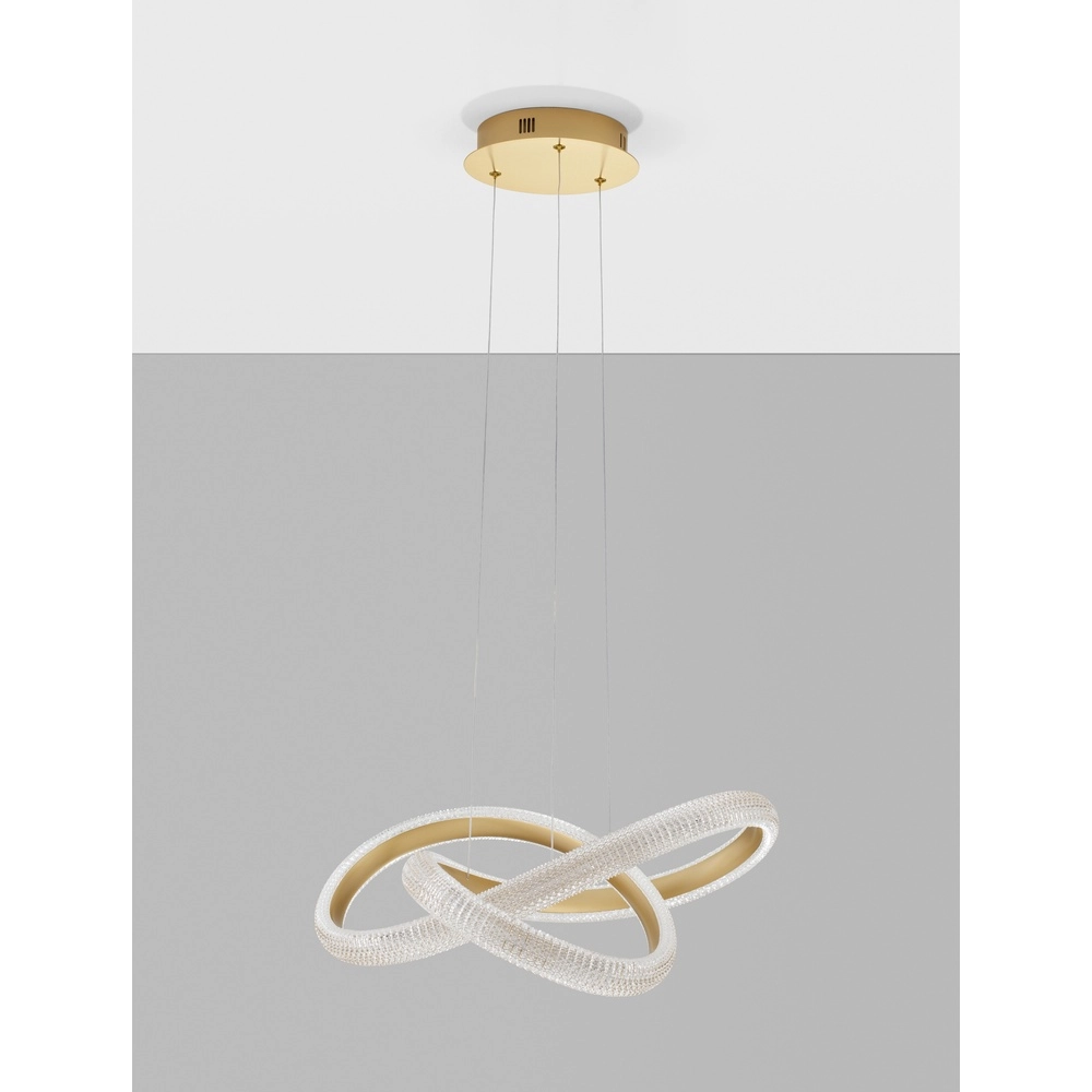 Pendelleuchte Medora Locke gold 52,5cm Lyora 5212017433428
