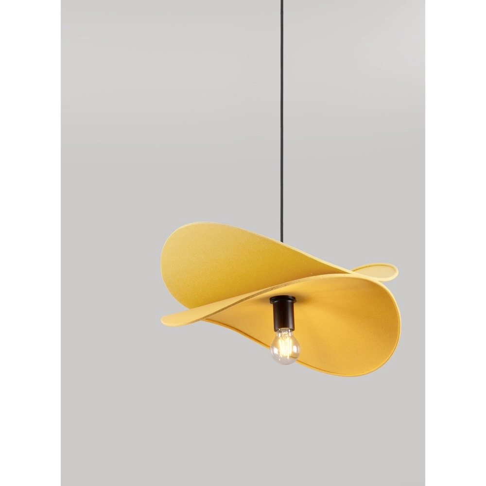 Moderne Pendellampe Luve Schwarz mit Gelb Lyora 5212017493705