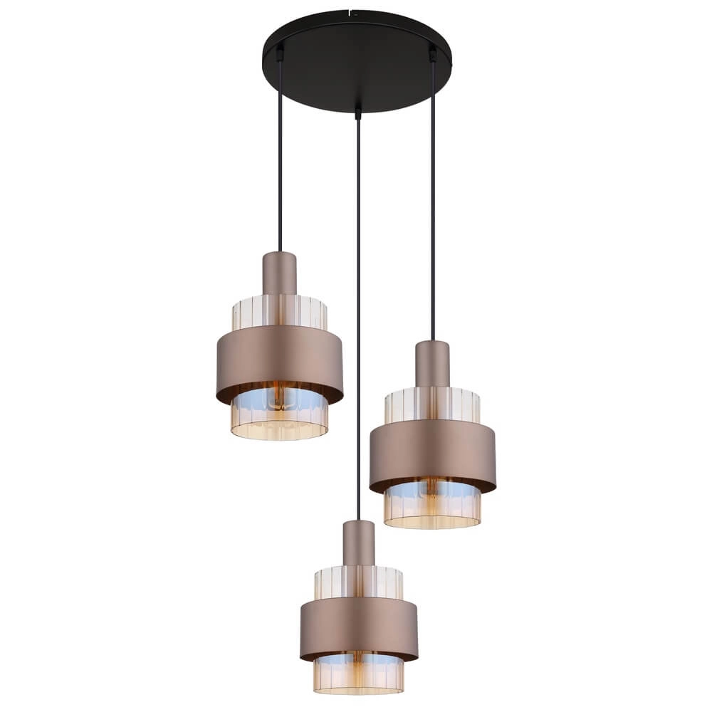 Pendelleuchte Milley bronze Ø 45cm 3-flammig Globo 9007371465675