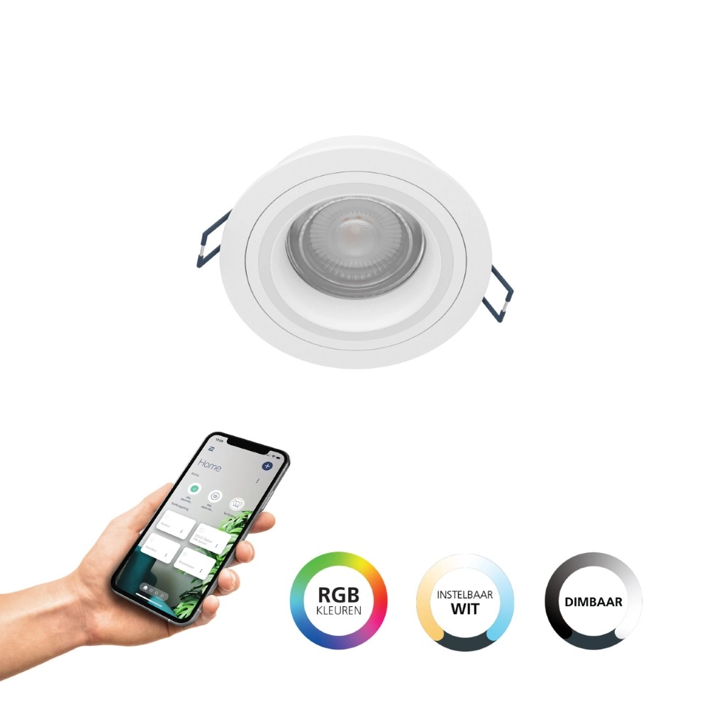 Zigbee-Vertiefungspunkt Carosso-Z Weiß – rund Eglo 9008606259823