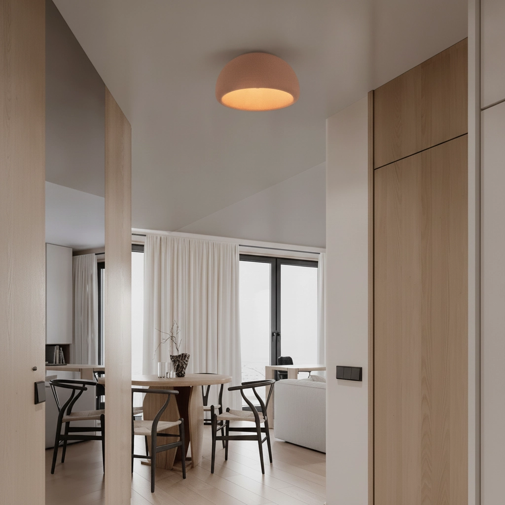 Moderne Deckenlampe Davo Terrakotta Ø 43 cm