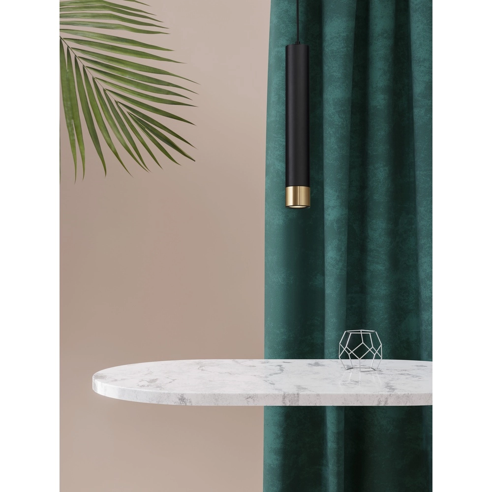 Design-Pendelleuchte Picto 40cm schwarz mit gold Lyora 5212017430380