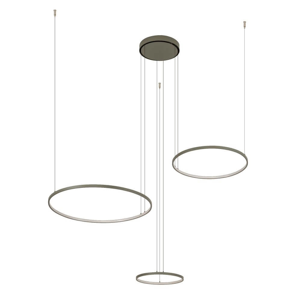 Design-Pendelleuchte Circolo LED olivgrün Lyora 5903139113984