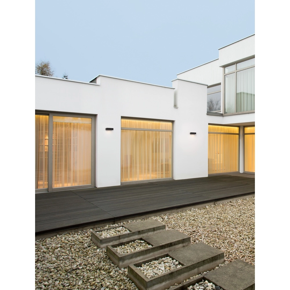Solar-Wandleuchte Videno anthrazit Lyora 5212017449856