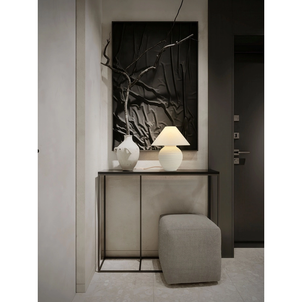 Japandi-Tischlampe Silia Beige Lyora 5212017494016