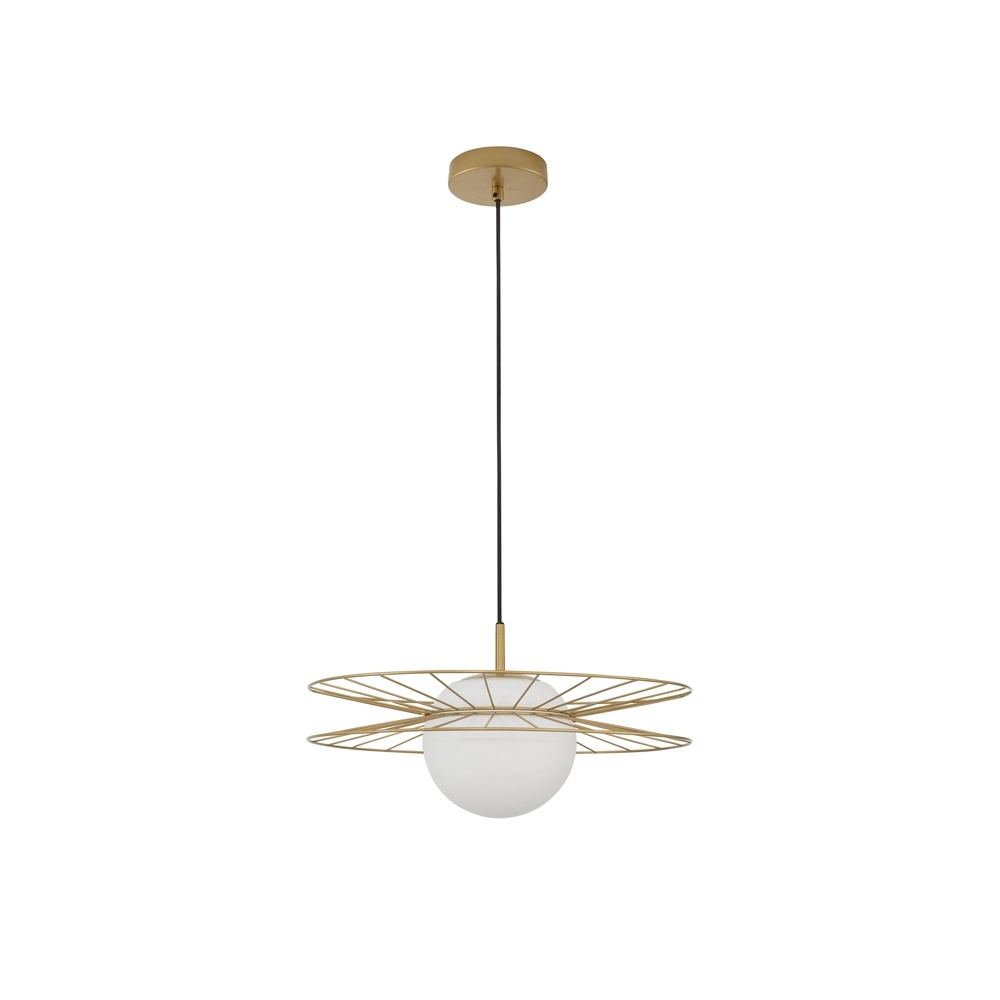Goldene Pendelleuchte Ellery Ø 45cm Lyora 5212017435286