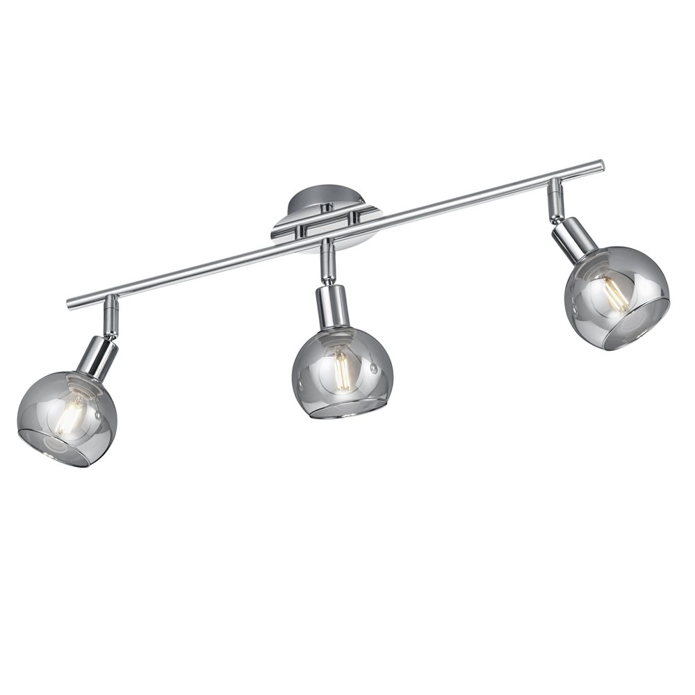 Deckenleuchte Chrom Brest 3 Licht einstellbar