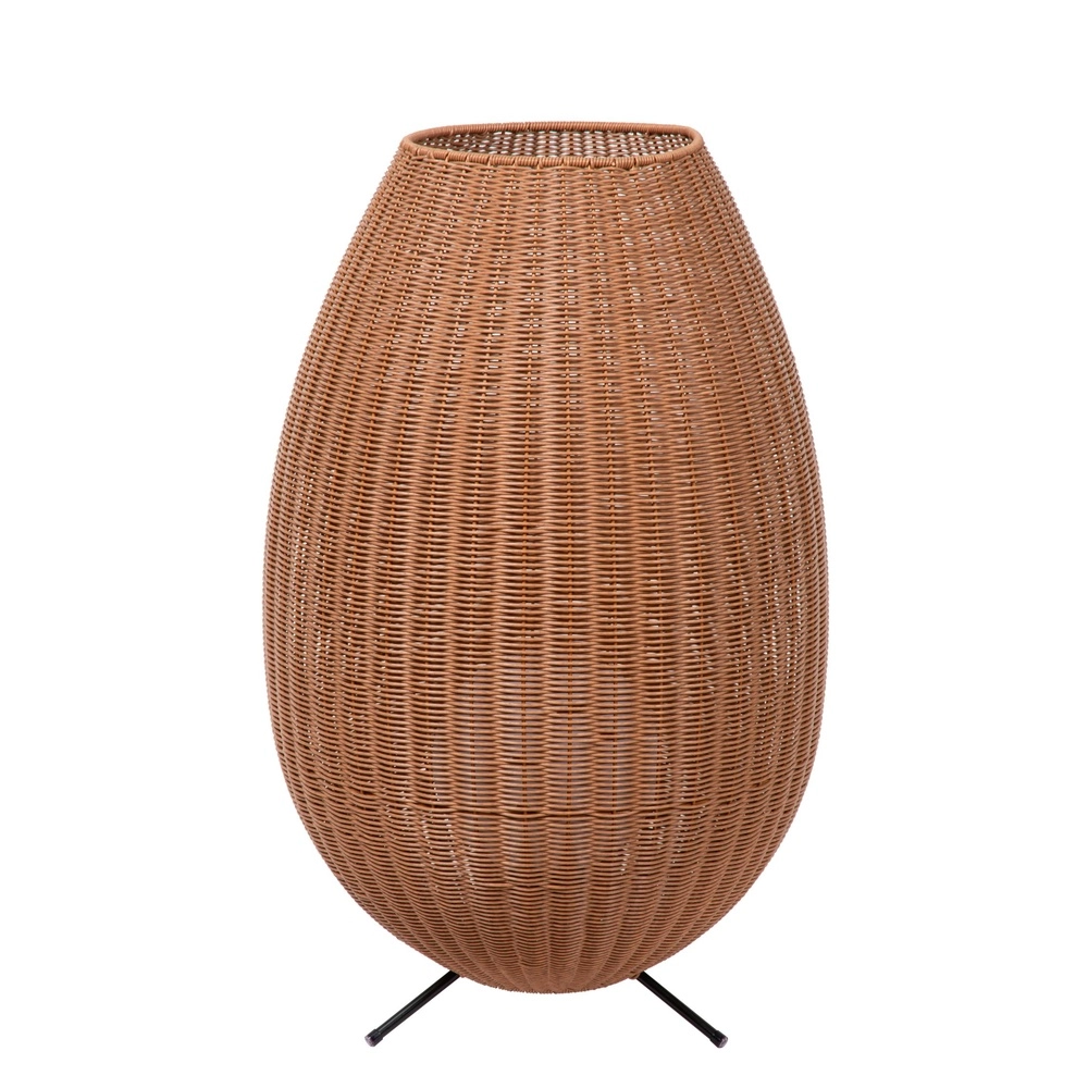 Tischlampe Colin Ip44 Wiederaufladbares Rattan