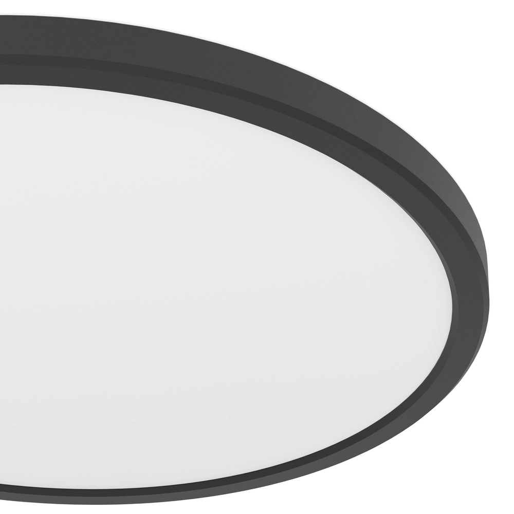 Deckenlampe im Badezimmer Rovito Zigbee – schwarz – Ø 30 cm Eglo 9008606329847