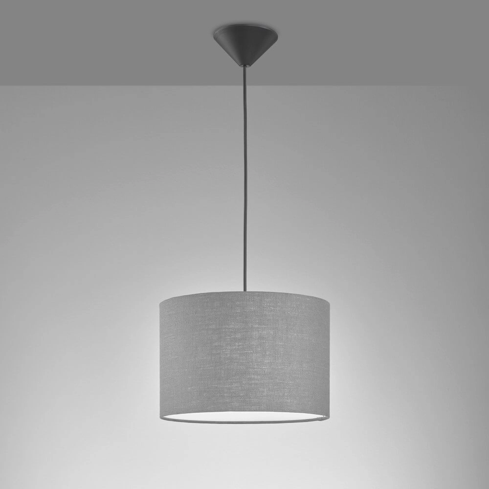 Hängelampe Vigo graue Kapuze Fischer & Honsel 4003694608077