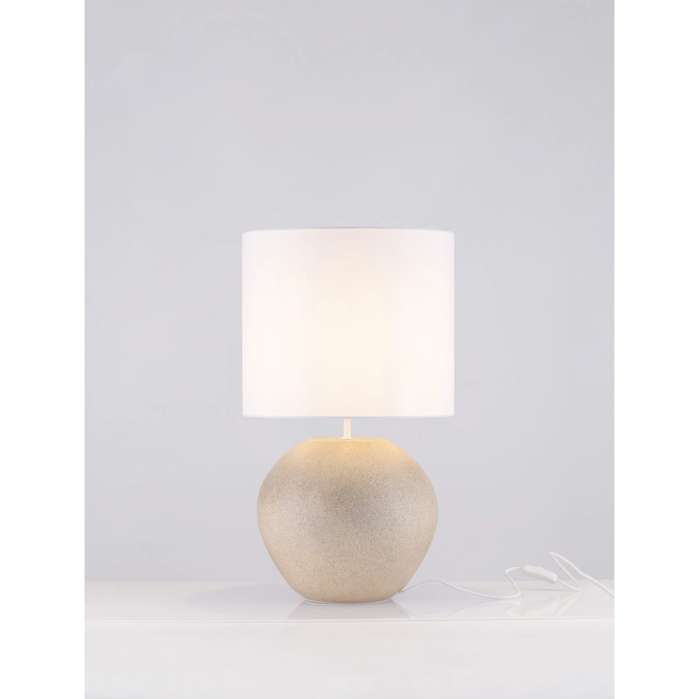 Tischlampe Mizu Creme mit weißer Kapuze Lyora 5212017468901
