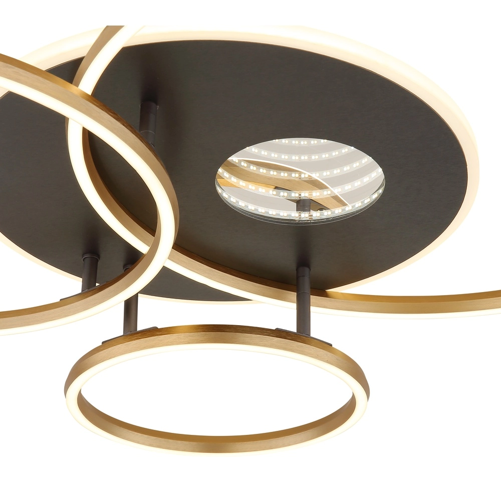 Moderne Deckenlampe Invertina Gold 90 cm Globo 9007371572403