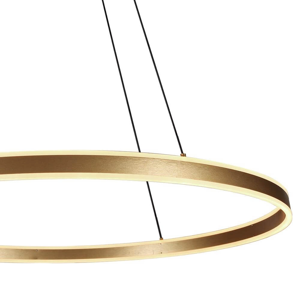 Design-Pendelleuchte Ringlux gold Ø 80cm Steinhauer 8712746171587