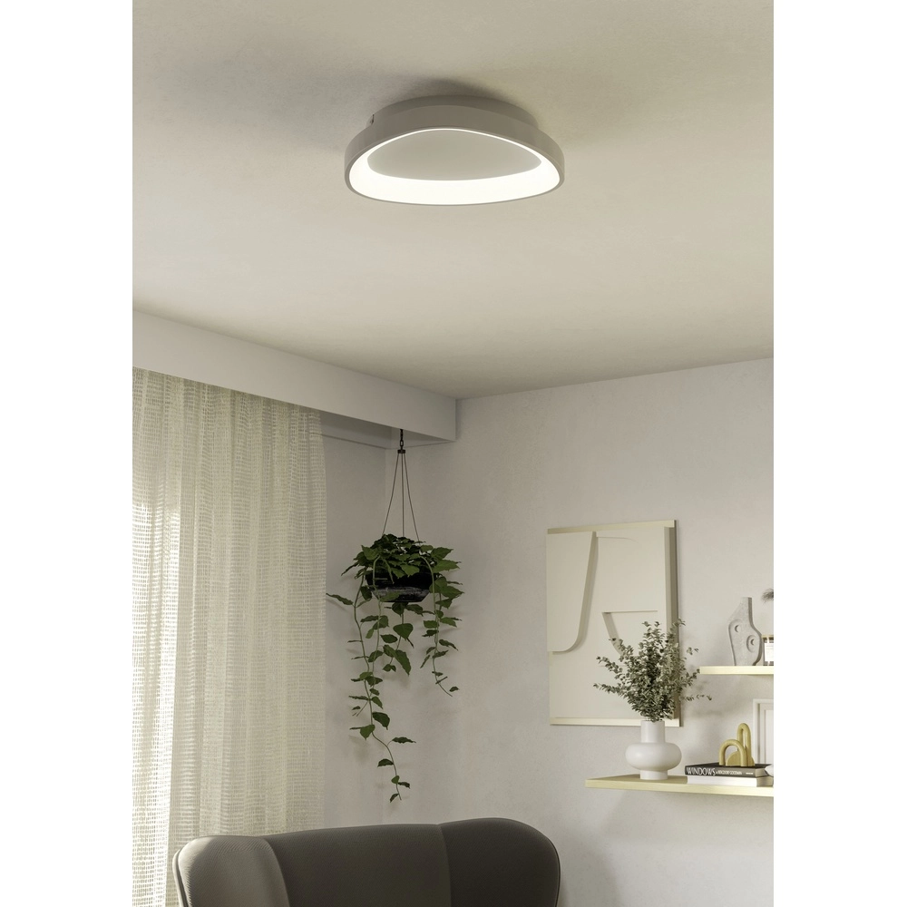 Moderne LED-Deckenbeleuchtung Loretello weiß – Ø 35 cm Eglo 9008606316441
